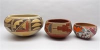 Southwest Native Pottery, 1 is Santa Clara Pueblo