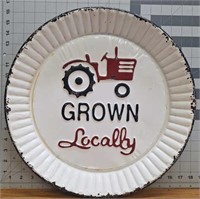 Metal sign "Grown locally"
