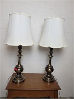 Lot of 2 Brass Lamps