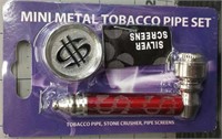 Mini Metal Tobacco Pipe Set