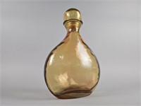 Vintage Amber Decorative Glass Decanter