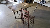 Vintage Table & Vintage Chair