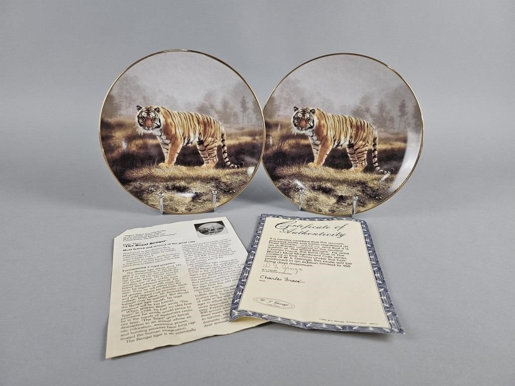 Charles Frace Royal Bengal Collectible Plates