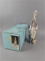 Lladro "Woman with Dog" w Original Box