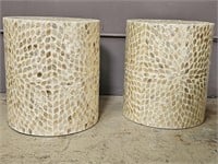Jofran Global Archive Capiz Shell Accent Tables