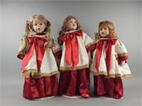 1993 Vintage Porcelain Caroler Dolls