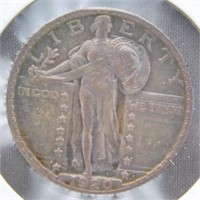 1920-D Standing Liberty Silver Quarter.