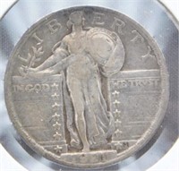 1921 Standing Liberty Silver Quarter.