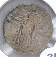 1926-D Standing Liberty Silver Quarter.