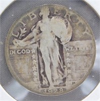 1928-S Standing Liberty Silver Quarter.