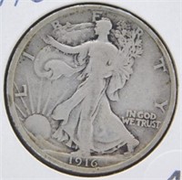 1916 Standing Liberty Half Dollar.