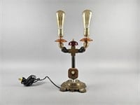 Artist Signed Steampunk Pipe Lamp