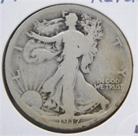 1917-D Standing Liberty Half Dollar.