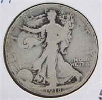 1918 Standing Liberty Half Dollar.