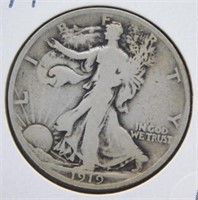 1919 Standing Liberty Half Dollar.