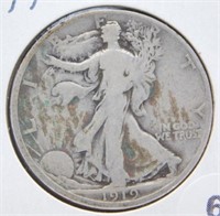 1919-D Standing Liberty Half Dollar.