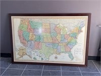 Vintage Rand McNally US Map