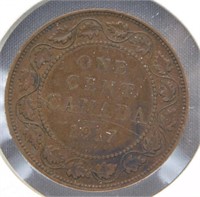 1917 Canadian 1 Cent.