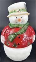 Beautiful Fenton Hp Snowman Fairy Lamp #1212 By
