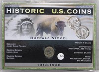 1936 Buffalo Nickel with Cert.