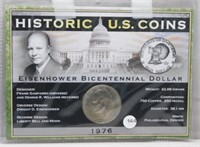 1976 Eisenhower Bicentennial Dollar.