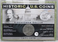 1977 Eisenhower Dollar with Cert.