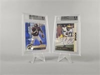 2001 Autographed David Terrell & Mike Vick Cards
