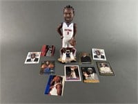 NBA Rookie Cards and Pistons Bobble Head