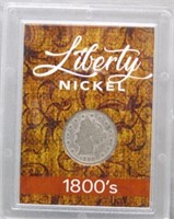 1898 Liberty Head V Nickel in Hard Case.