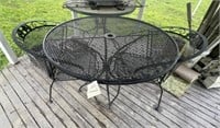 Wrought Iron Patio Table & 2 Chairs