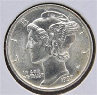 1937 Mercury Head Silver Dime.