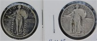 1930 and 1930-S Standing Liberty Silver Quarters.