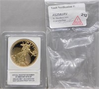 1933 $20 St. Gaudens Proof Replica 24K Gold
