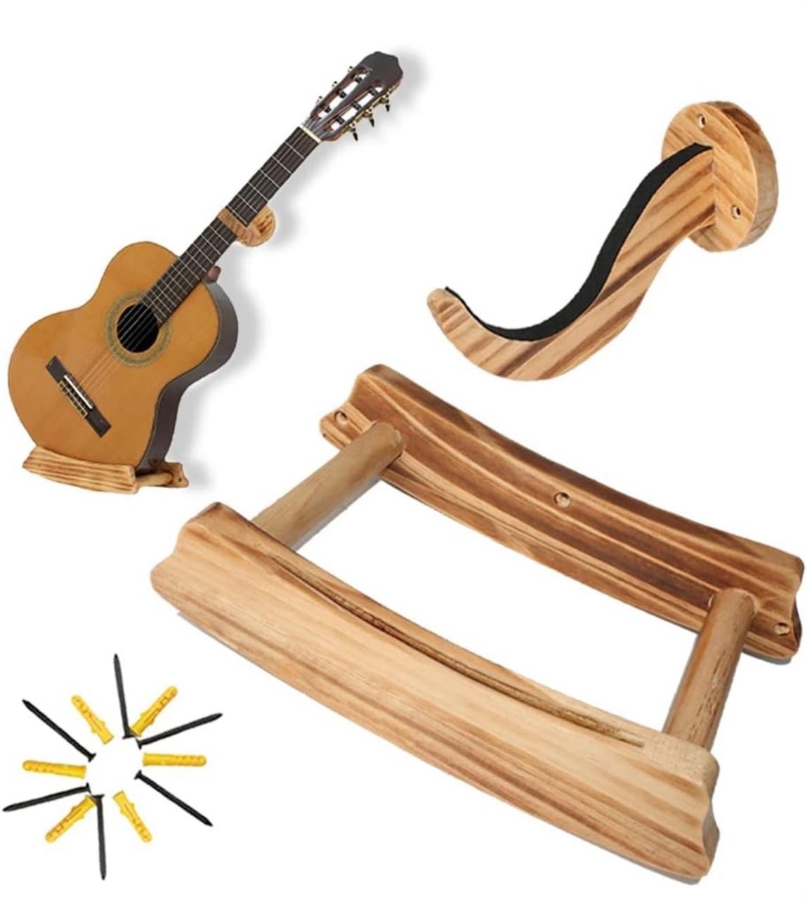 ($39) Guitar Stand Wooden Horizontal Guitar