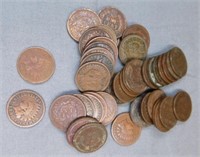(40) Indian Head Pennies. Date Back to 1880's.