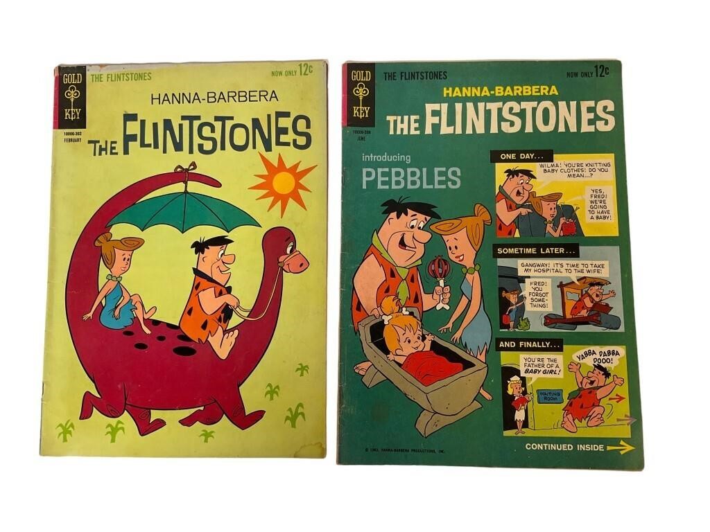 Two 12 Cent Flintstones Comic Books