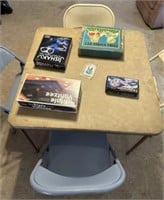 Card Table & Chairs, Assorted games, Toy Cars