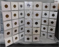 (60) Wheat Pennies. Dates 1910-1949. Includes P,