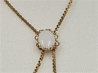 12 kt Gold Filled Necklace w Genuine Opal