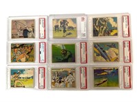 9 Graded Uncle Sam Trading Cards