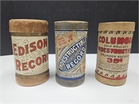 3 Vintage Musical Piano Music Rolls