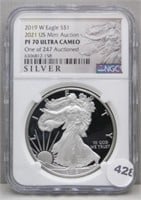 2019-W Silver Eagle NGC PF 70 Ultra Cameo. Part