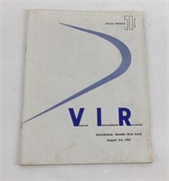 1957 VIR inaugural Grand Prix race program