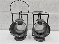 2 Candle Lanterns See Size