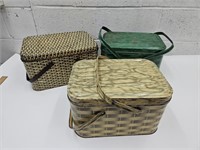 3 Vintage Metal Bread Boxes
