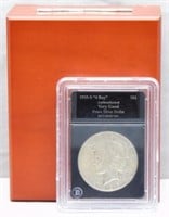 1935-S "4 Ray" Peace Silver Dollar Bradford