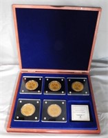Gold Dream Replica Rare Gold Coin Collection, (5)