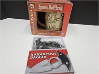 NIB Dagger Knife & Sports Mug