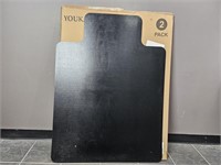 New Youkada 36×48" 2 Pack Black Chair Mat