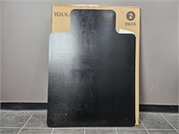 New Youkada 36×48" 2 Pack Black Chair Mat